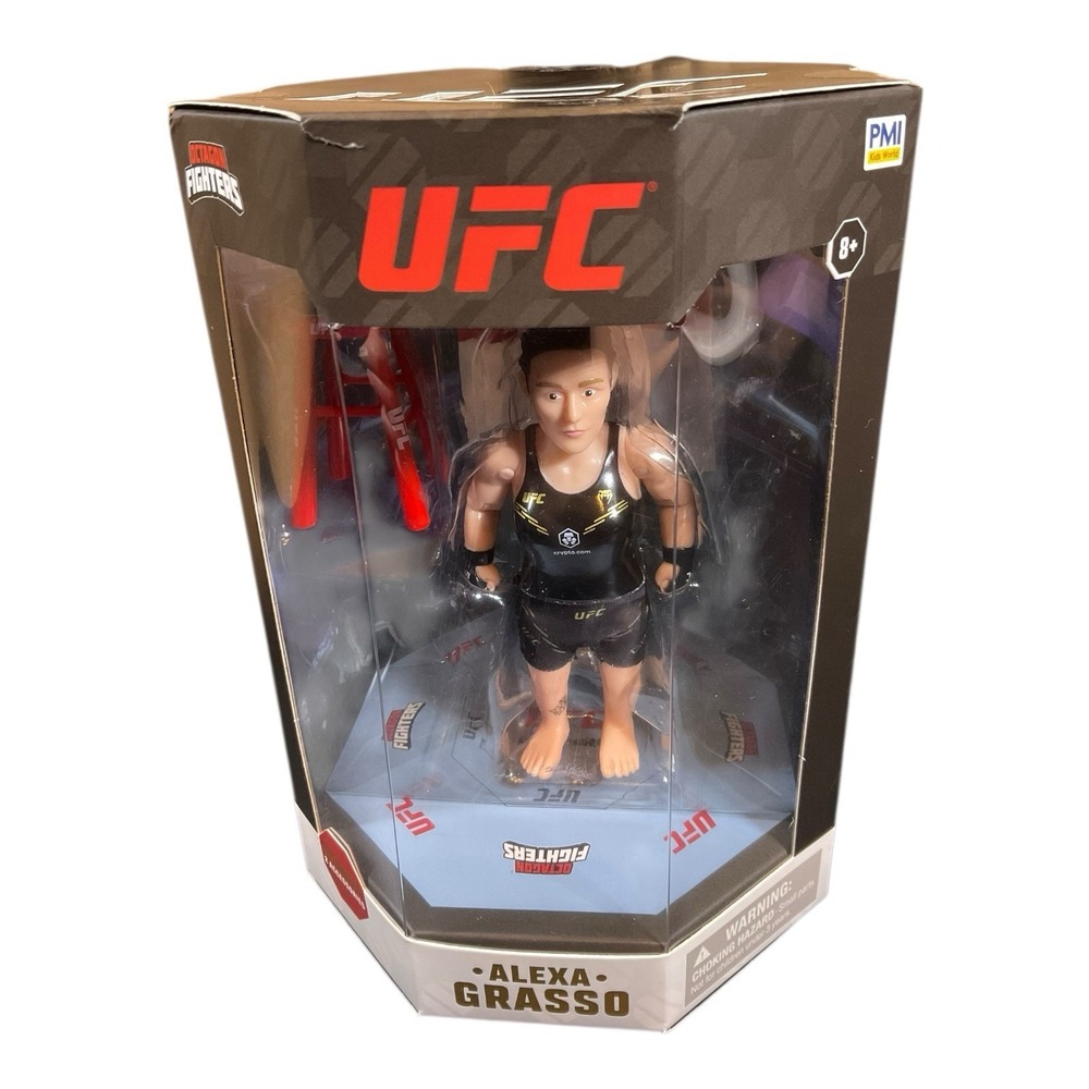 UFC Alexa Grasso Octagon Fighter Action Figure 5" Champion PMI Rare New In Hand